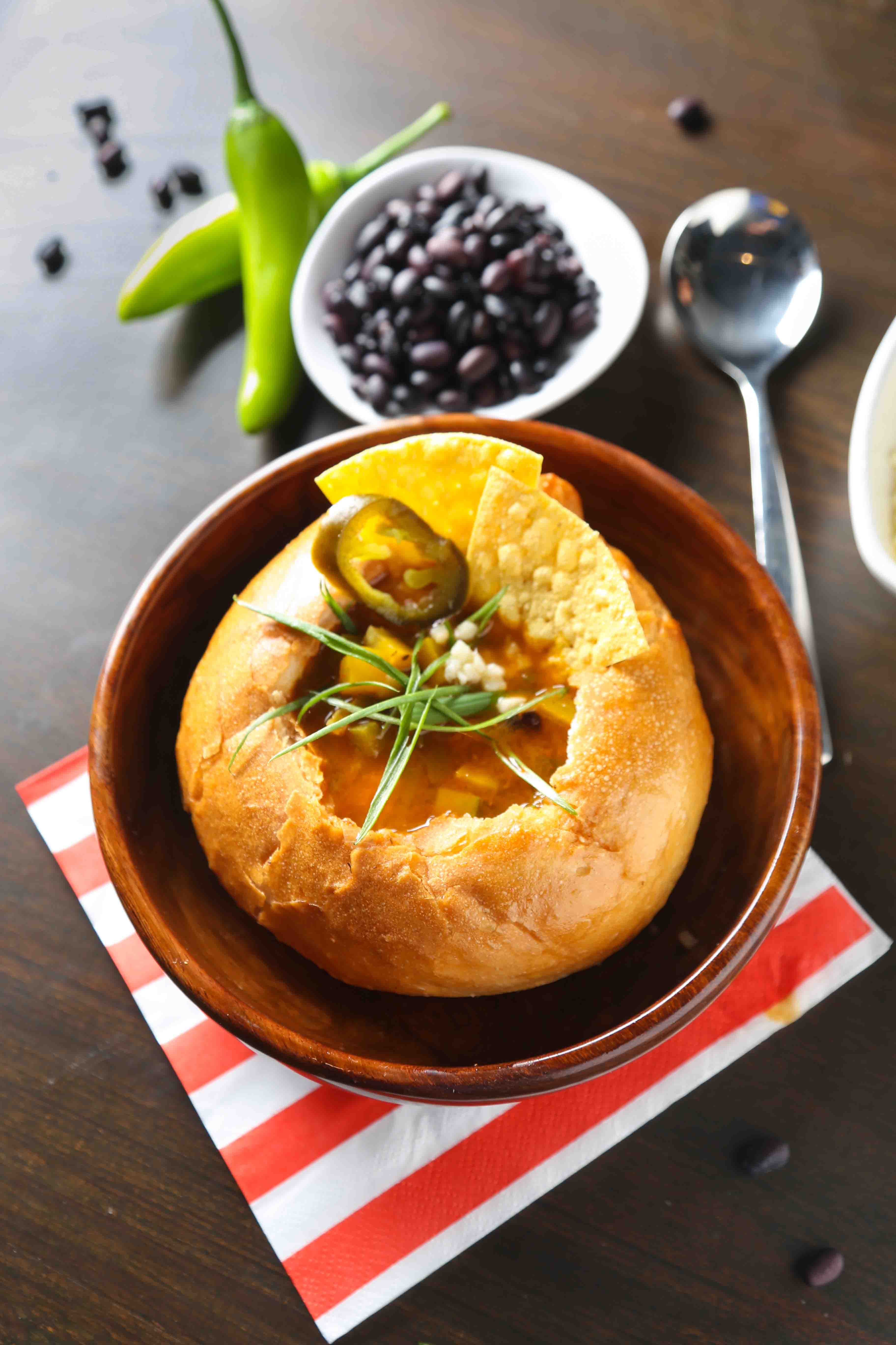 Southern Chilli in bread bowl - Mighty Small
