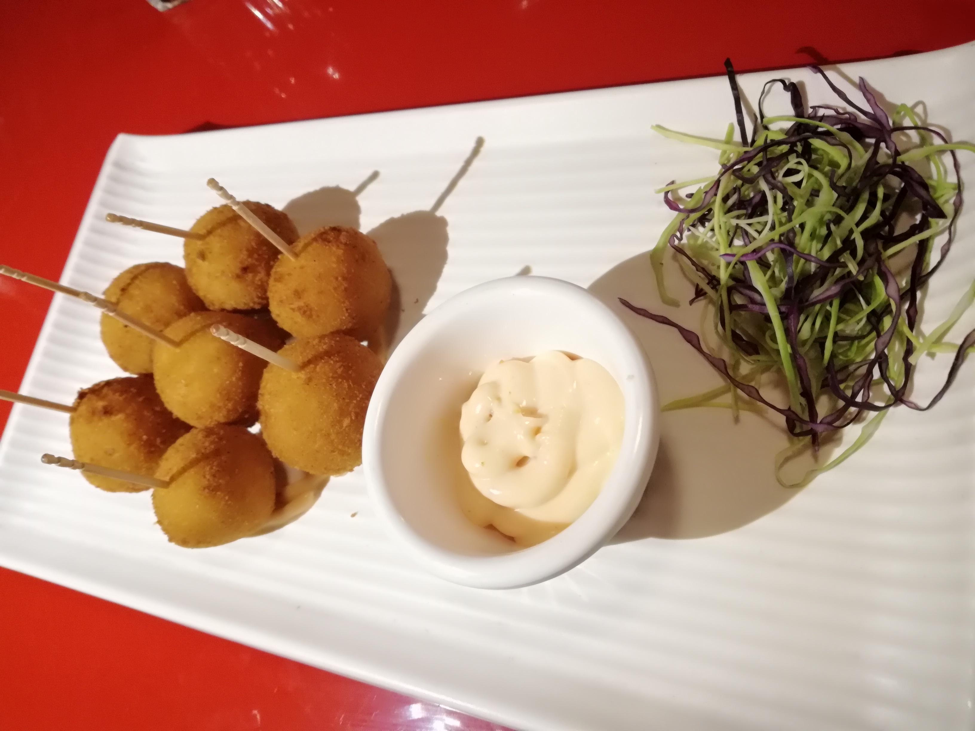Tiny Potato Cheese Lollipops - Kasino Bar Malad